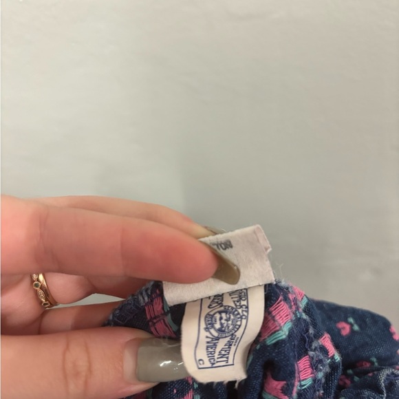Vintage Oshkosh B’Gosh Denim Tulip Denim Jumper Made in USA - Picture 7 of 7